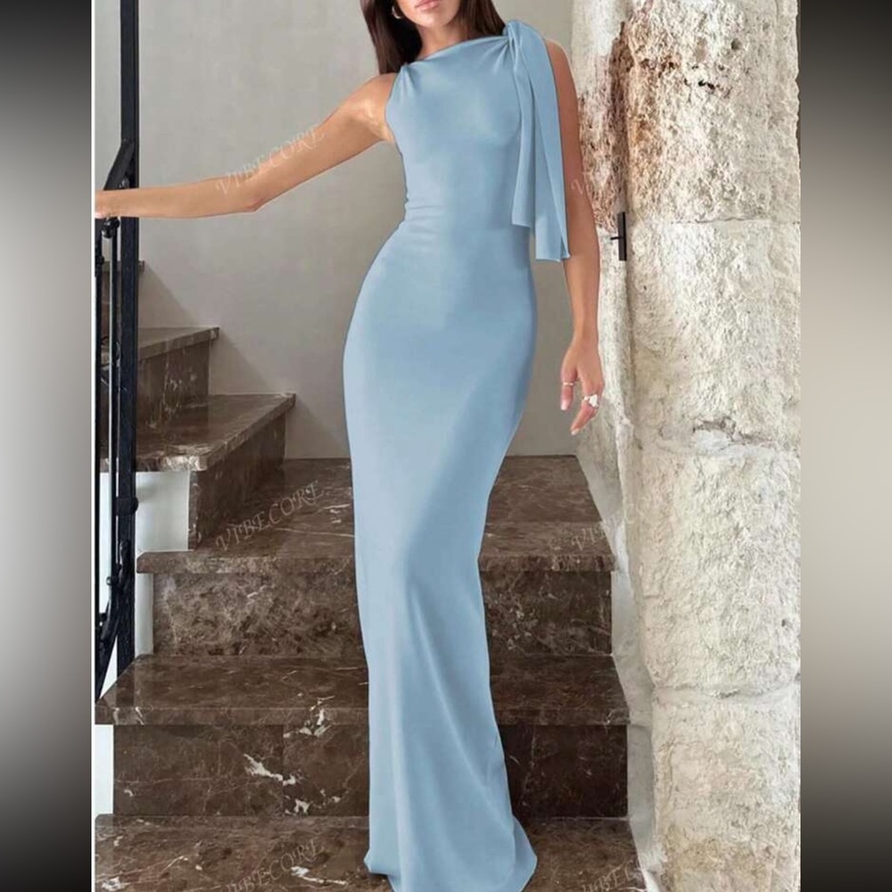 Baby Blue Sleeveless Dress